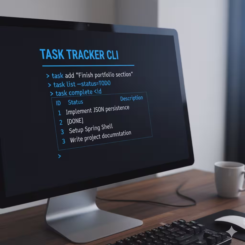 Vista previa del proyecto Task Tracker CLI